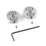 Picture of Pololu Universal Aluminum Mounting Hub for 5mm Shaft Pair, 4-40 Holes