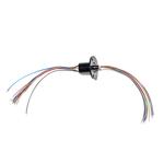 Picture of Slip Ring with Flange - 22mm diameter, 12 wires, max 240V @ 2A