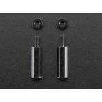 Picture of Brass M2.5 Standoffs 16mm tall - Black Plated - Pack of 2