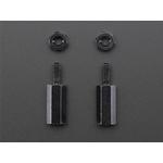 Picture of Brass M2.5 Standoffs for Pi HATs - Black Plated - Pack of 2