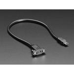 Picture of Panel Mount Extension USB Cable - Micro B Male to Micro B Female