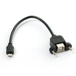Picture of Panel Mount USB Cable - B Female to Micro-B Male