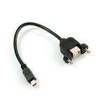 Picture of Panel Mount USB Cable - B Female to Mini-B Male