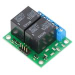 Picture of Pololu Basic 2-Channel SPDT Relay Carrier with 12VDC Relays (Assembled)