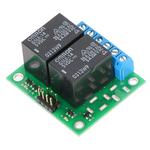 Picture of Pololu Basic 2-Channel SPDT Relay Carrier with 5VDC Relays (Assembled)