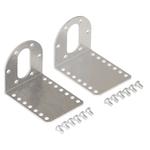 Picture of Pololu Stamped Aluminum L-Bracket Pair for 37D mm Metal Gearmotors