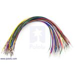 Picture of Wires with Pre-crimped Terminals 50-Piece Rainbow Assortment M-F 12