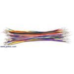 Picture of Wires with Pre-crimped Terminals 50-Piece Rainbow Assortment M-F 6