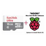 Thumbnail image of Raspberry Pi NOOBs Pre-installed micro SD Card - 16GB