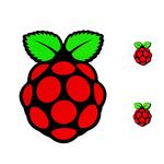 Picture of Raspberry Pi Logo Stickers - Large (6 Pack)
