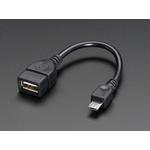 Picture of USB OTG Host Cable - MicroB OTG Male to A Female
